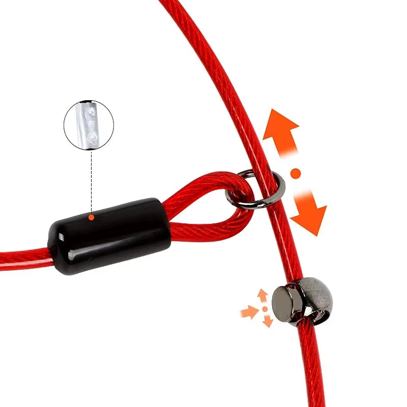 Adjustable Walking & Training Steel Wire P Chain Dog Leash