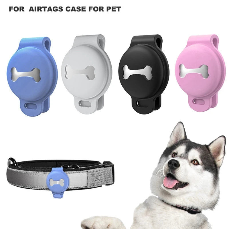 Protective GPS Case for Apple AirTag Silicone AirTag Dog Collar