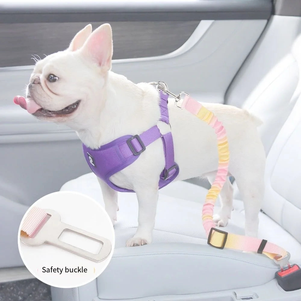 Adjustable Pet Seat Belt Car Safety Harness for Small Pets