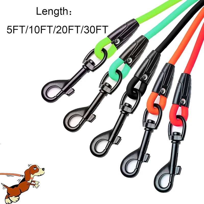 PVC Recall Lead Waterproof Long Dog Training Leash