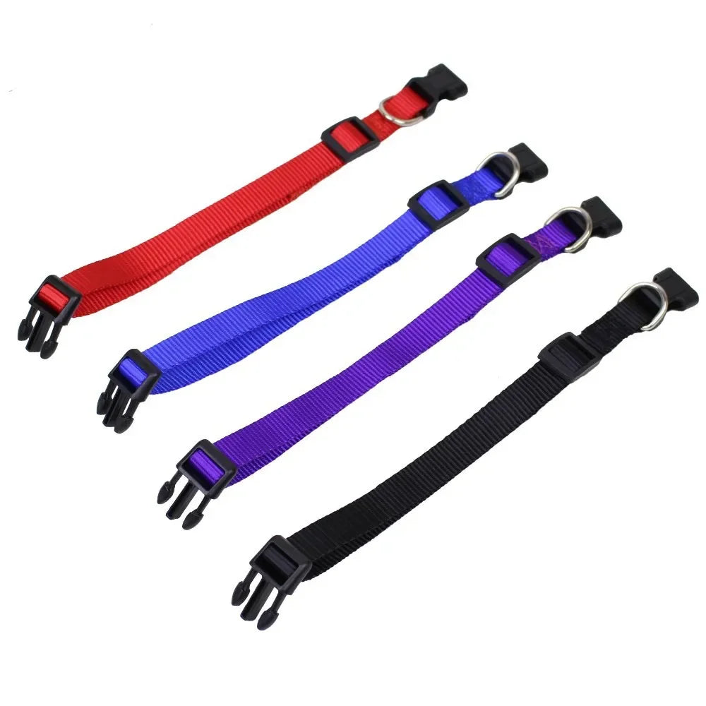 Adjustable Durable Nylon Pet Collar with D-Ring