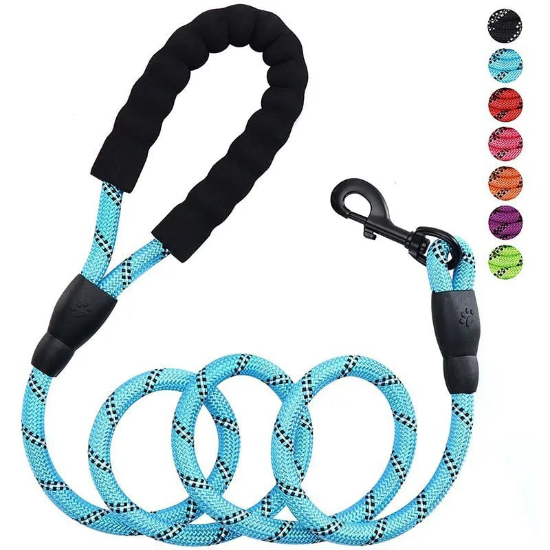 Heavy-Duty Pull & Tow Lead 150cm Reflective Dog Leash