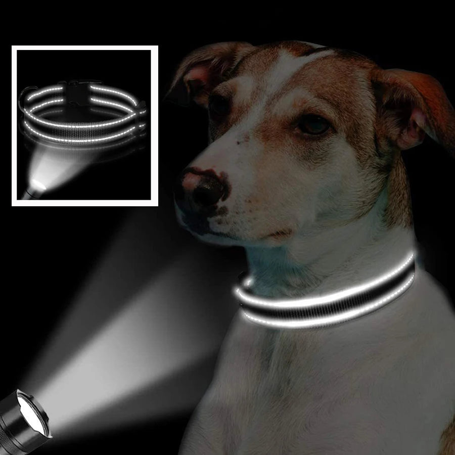 Soft Padded, Breathable Safety Adjustable Reflective Dog Collar