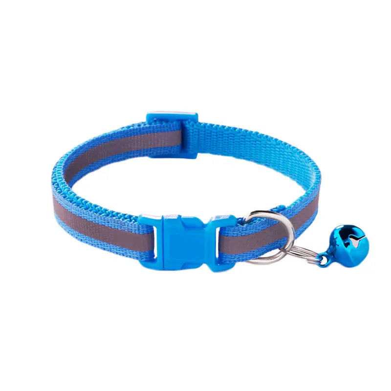 Safety Breakaway Buckle and Bell Reflective Cat Collar