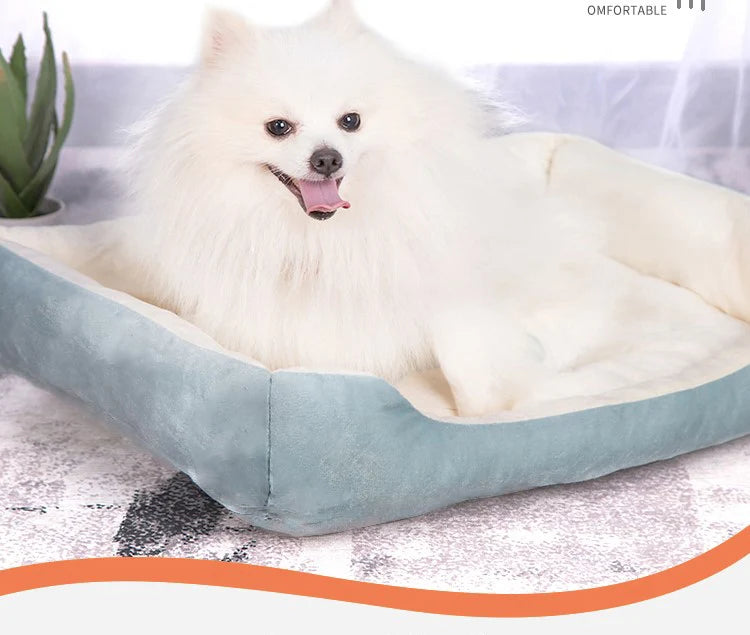 Cute Bone-Shaped Kennel with Thickened Sleeping Mat