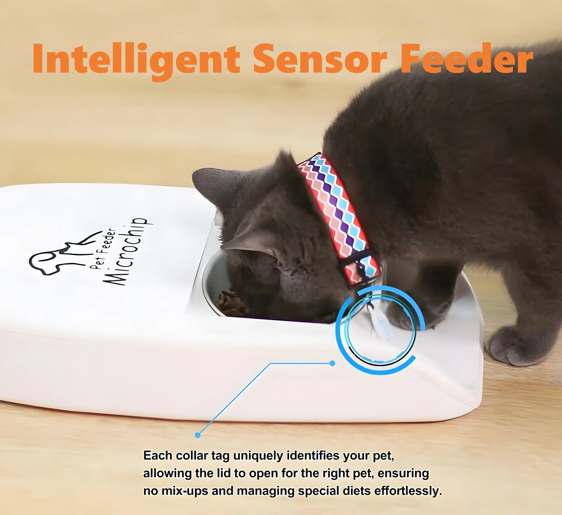 Smart RFID Pet Feeder Automatic Timed Bowl for Cats & Dogs