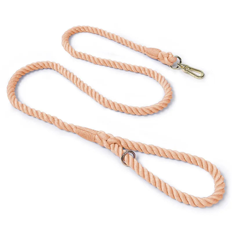 Multi-Function Hand-Woven Gradient Dog Leash