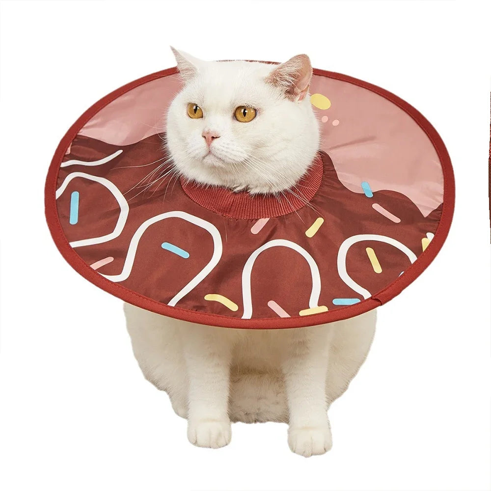 Sunflower Recovery Collar Anti-Bite & Anti-Lick Protective Cone for Cats