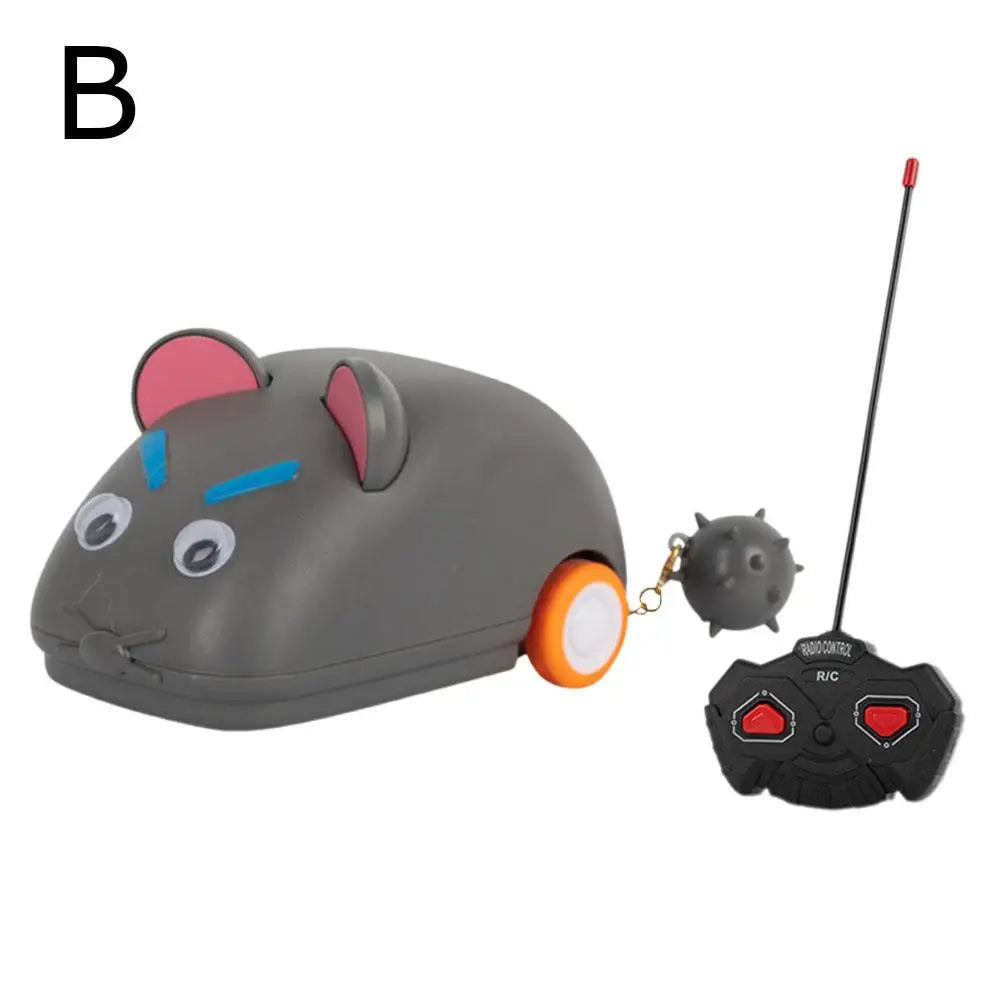 Electric Remote Control Mouse Interactive Cat Teasing Toy for Indoor Play