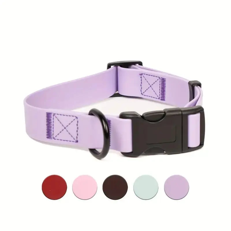Adjustable, Soft, and Easy-to-Clean Waterproof PVC Dog Collar