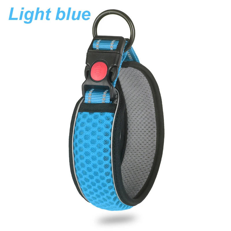 Soft Neoprene Padded Breathable Adjustable Reflective Dog Collar