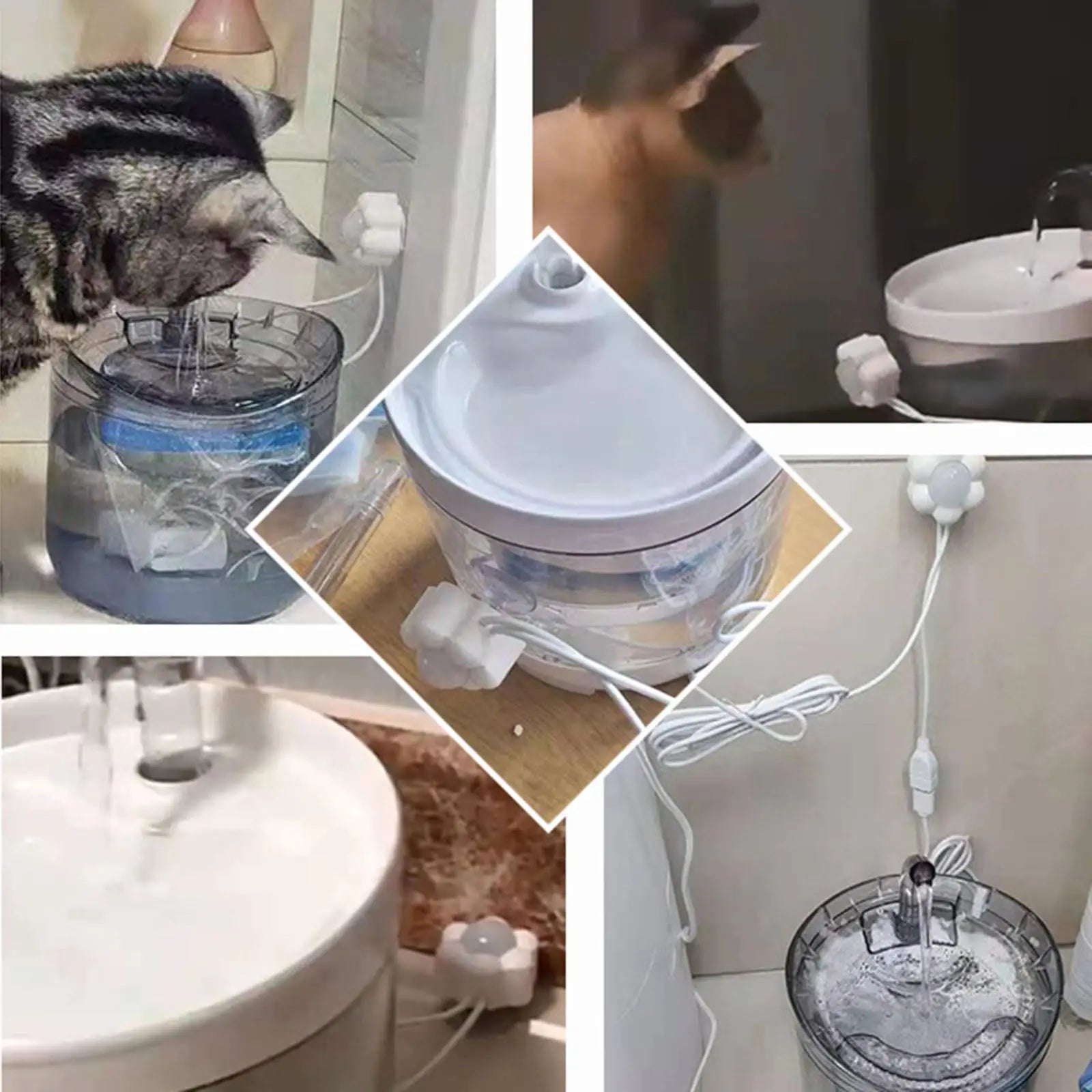 Smart Cat Water Fountain Motion Sensor, USB