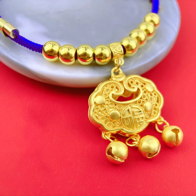Classic Pet Necklace with Safety Lock Adjustable Red String Cat Collar