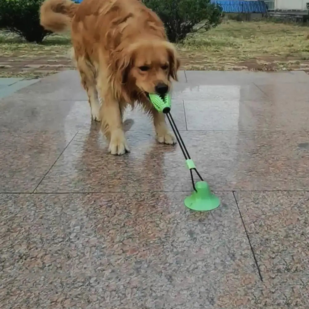 Dog Chew & Suction Toy Treat Dispensing Rope for Aggressive Chewers