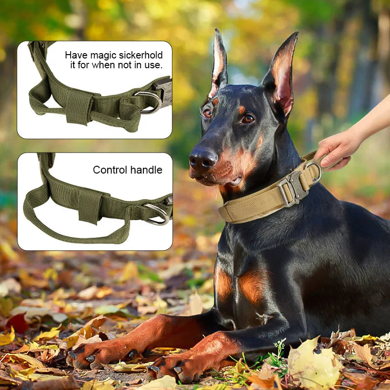 Durable Military Adjustable Tactical Dog Collar