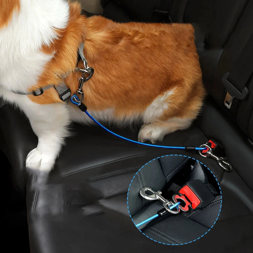 Anti-Bite Wire Universal Car Dog Safety Leash