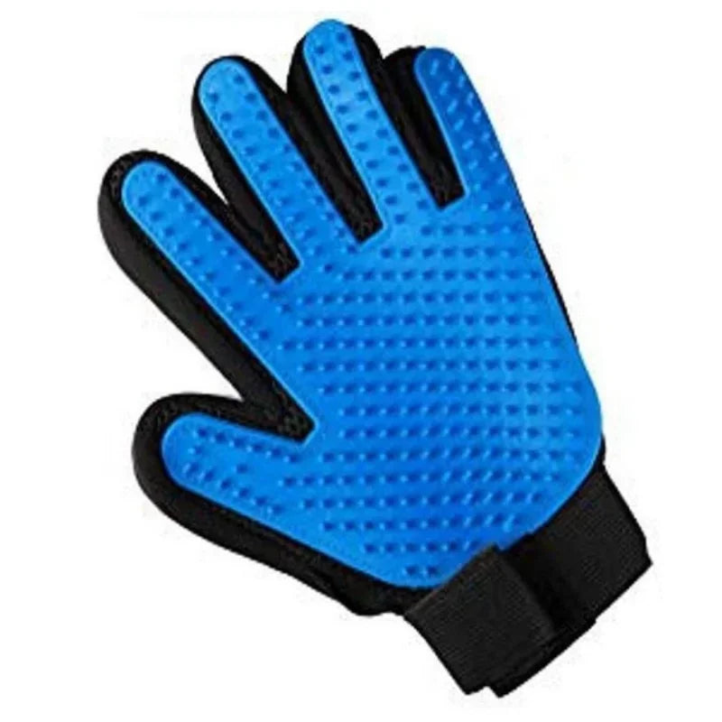 Pet Grooming Gloves Massage & Cleaning Tool for Cats & Dogs