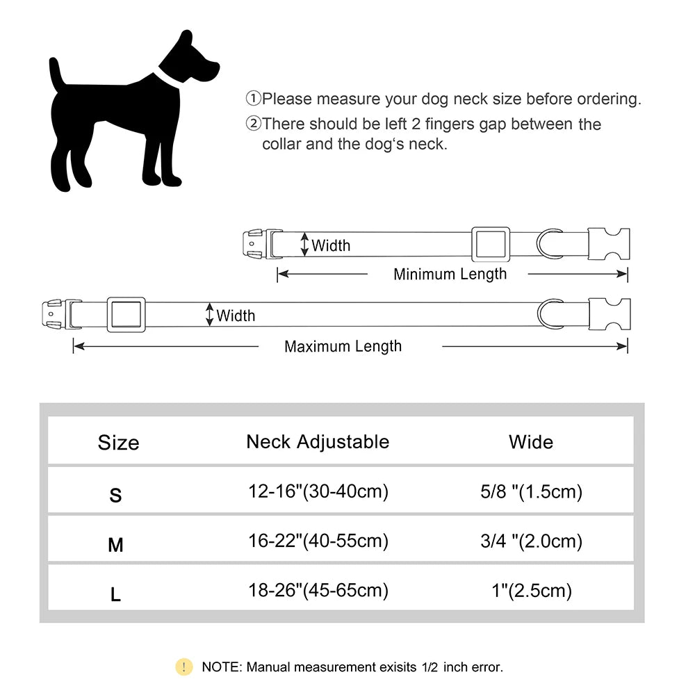 Engraved Metal Custom Reflective Martingale Dog Collar