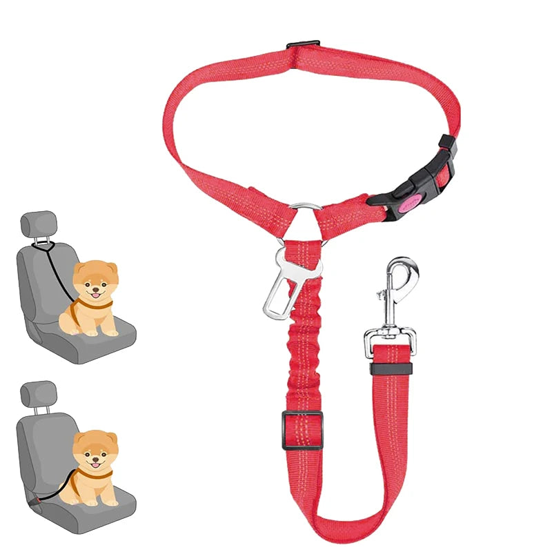 Multi-Functional Dog Leash with Car Safety Buckle