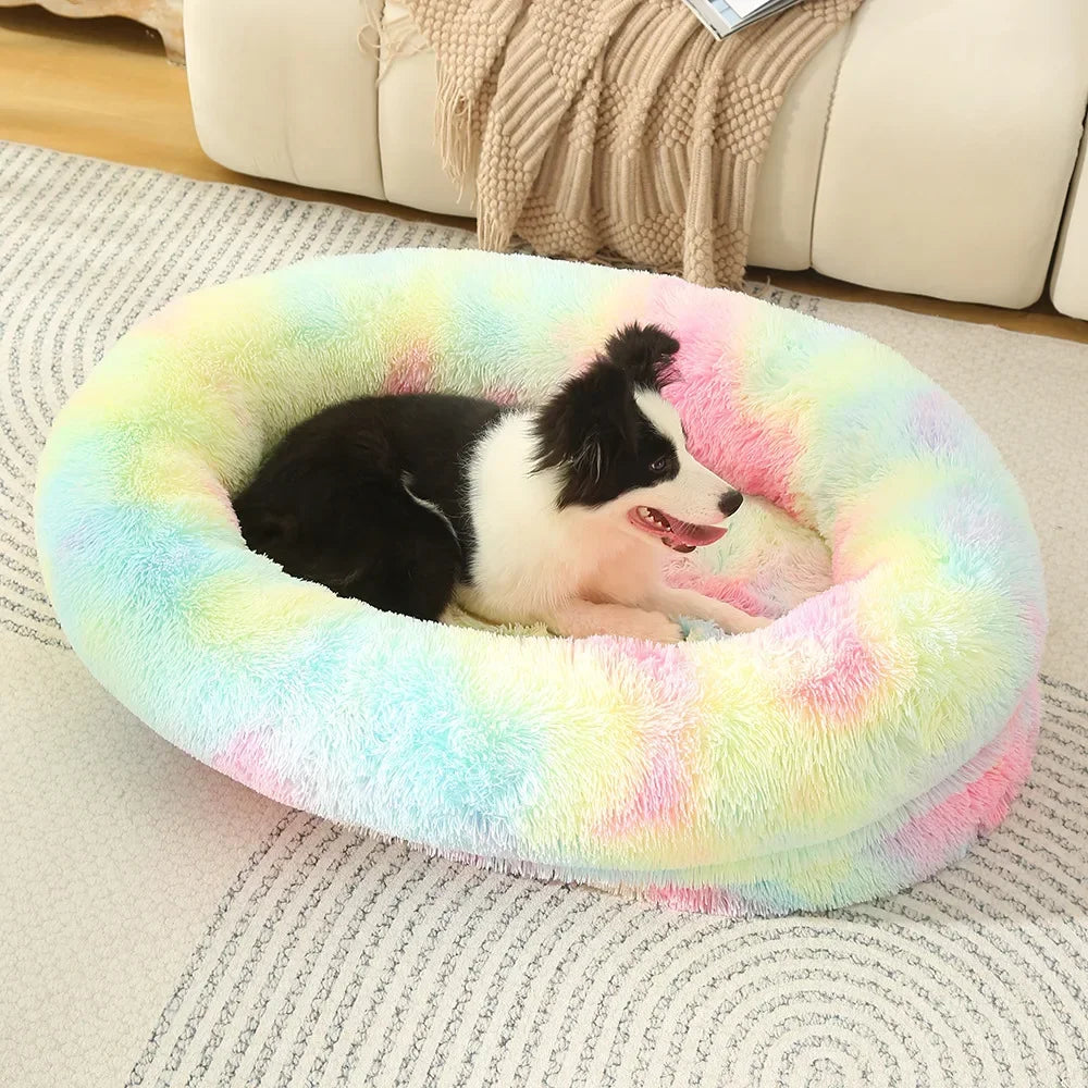 Ultra Soft, Washable Donut Cuddler Pet Bed