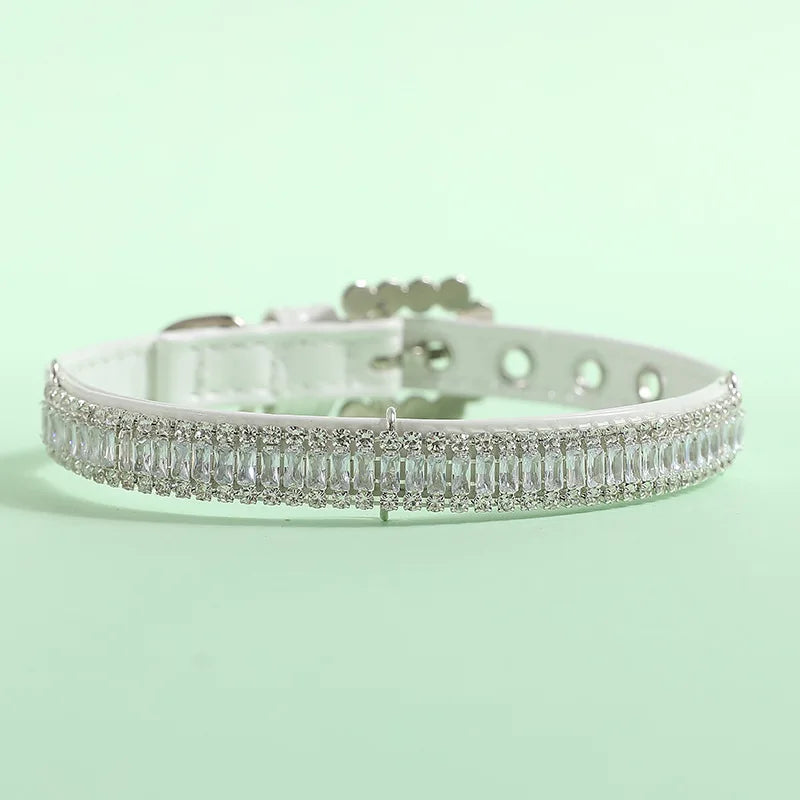 Luxury Pearl Pet Necklace Rhinestone Collar for Cats