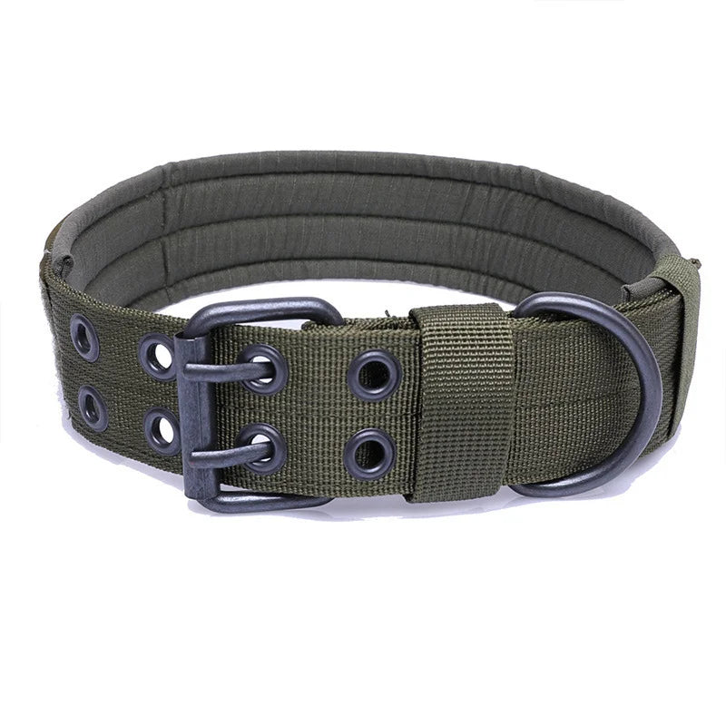 Heavy-Duty Nylon Training Adjustable Reflective Tactical Dog Collar
