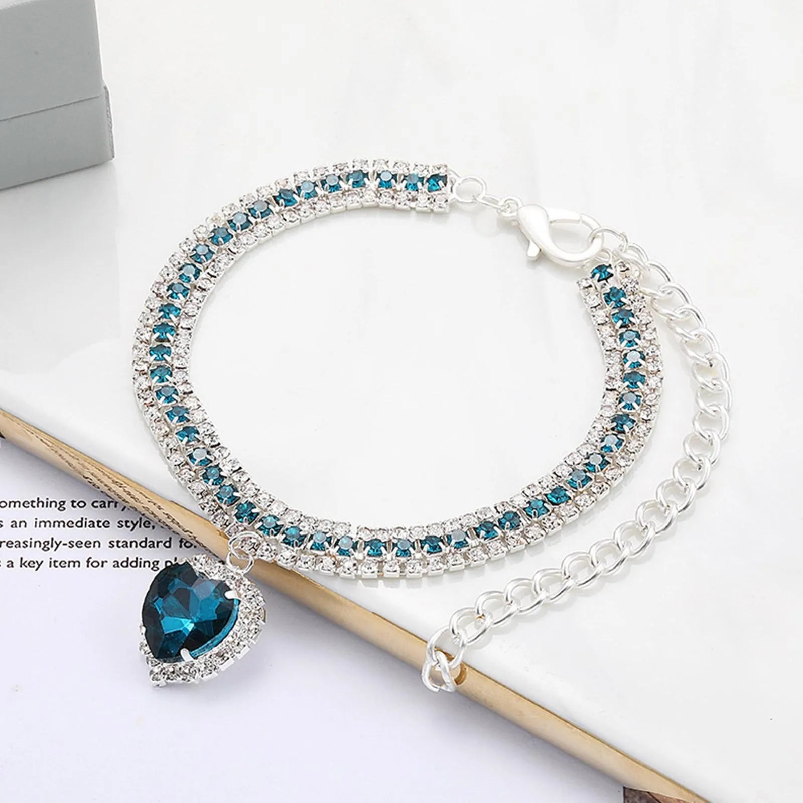 Crystal Pendant Rhinestone Diamante Pet Collar