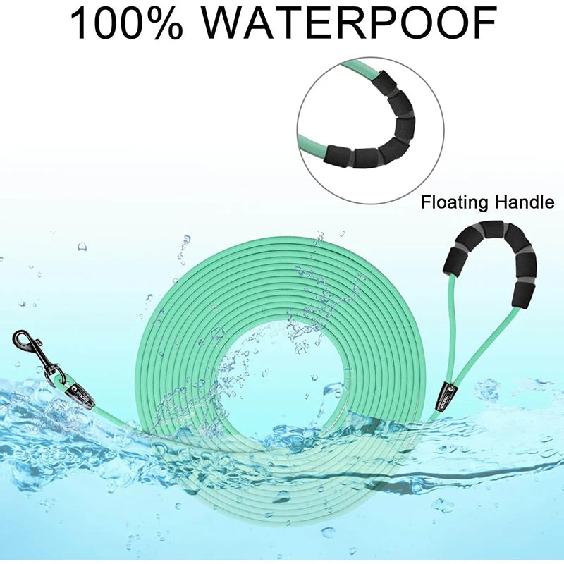 PVC Recall Lead Waterproof Long Dog Training Leash