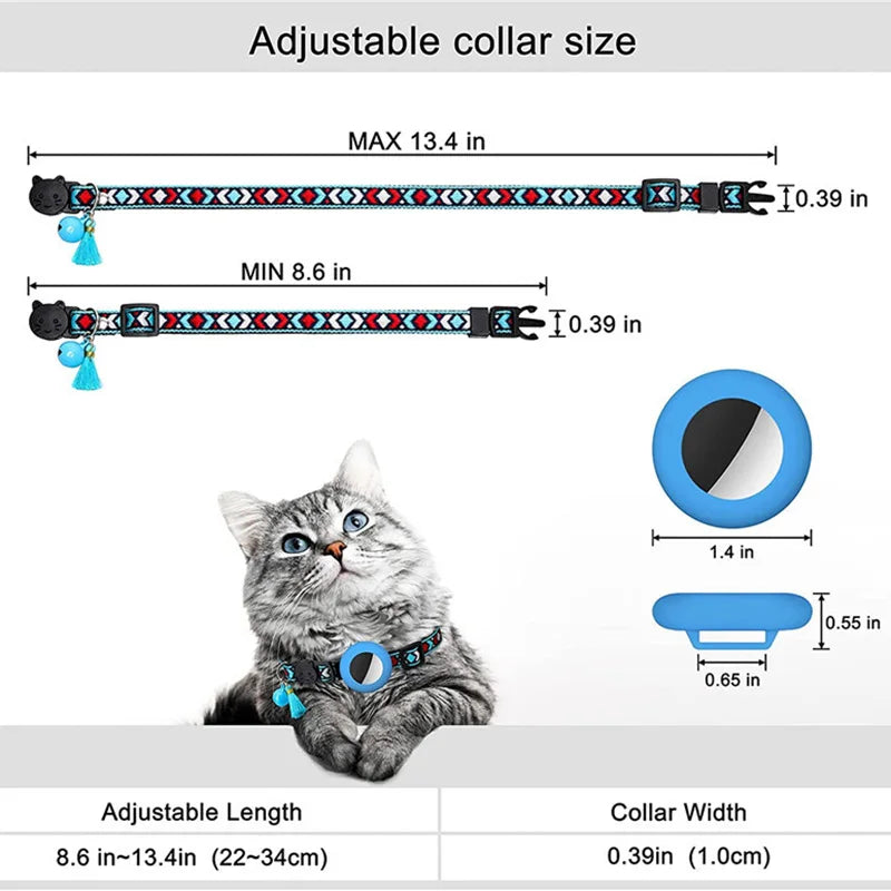 Anti-Lost Puppy & Cat Necklace Adjustable Nylon Pet Collar