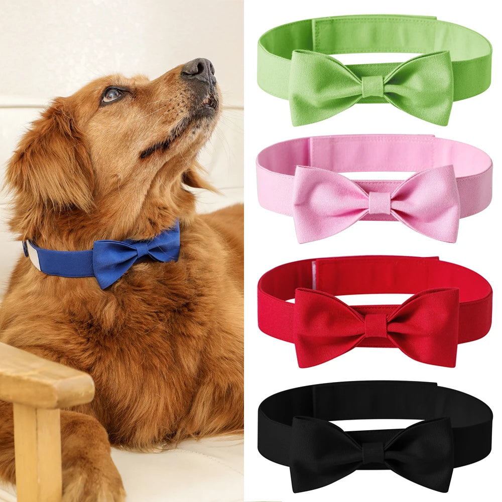 Adjustable Formal Necktie Pet Tuxedo Bow Tie Collar