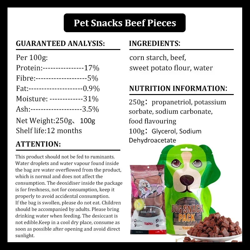 Nutritious Training Chewy Beef Dog Snacks
