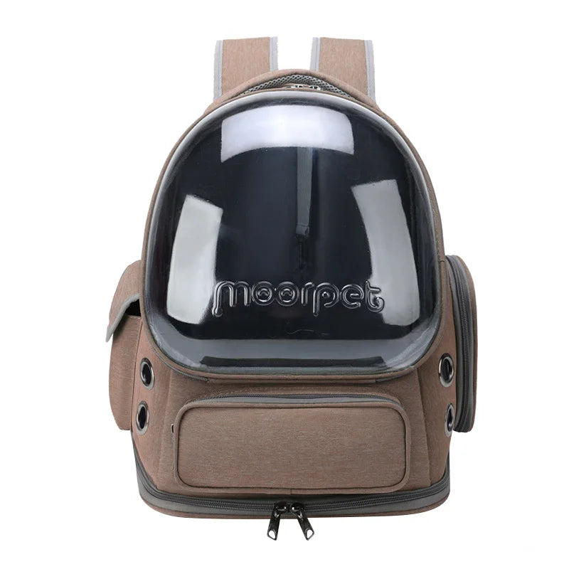 Transparent Pet Carrier Breathable Travel Backpack for Cats & Small Dogs