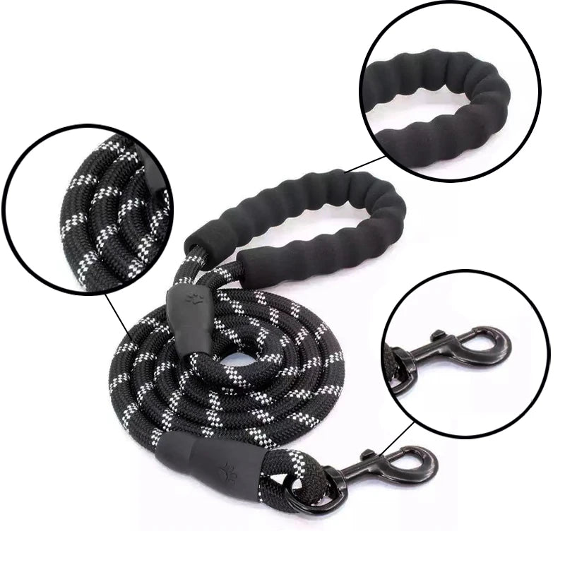 Soft Handle Strong Reflective Dog Leash