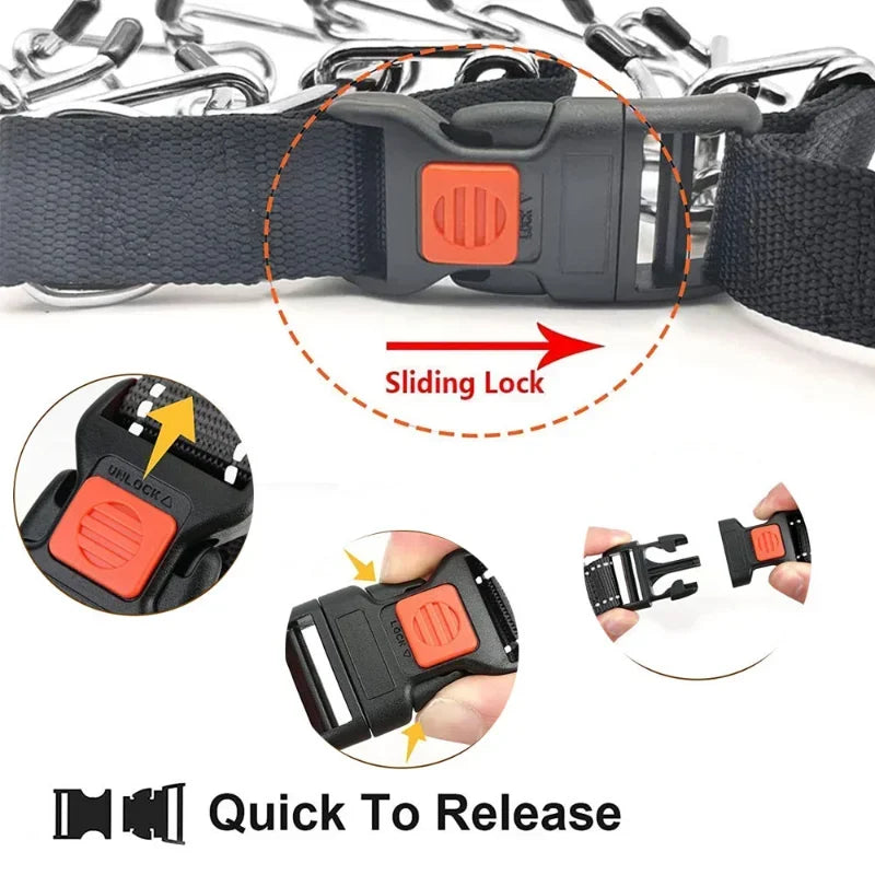 Adjustable Pinch Dog Prong Training Collar