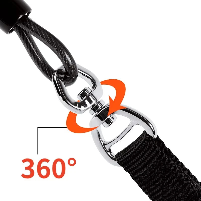 Adjustable Walking & Training Steel Wire P Chain Dog Leash