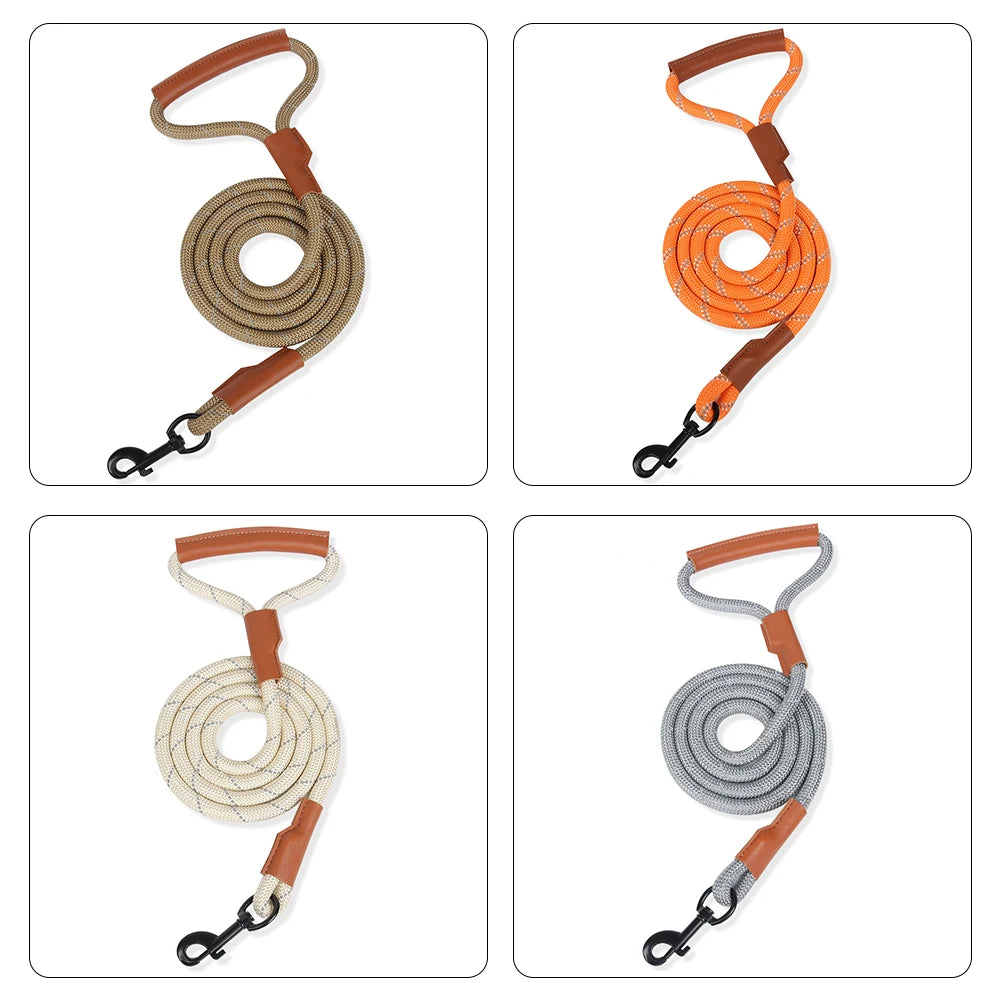 Durable Walking Traction Rope Reflective Long Dog Leash