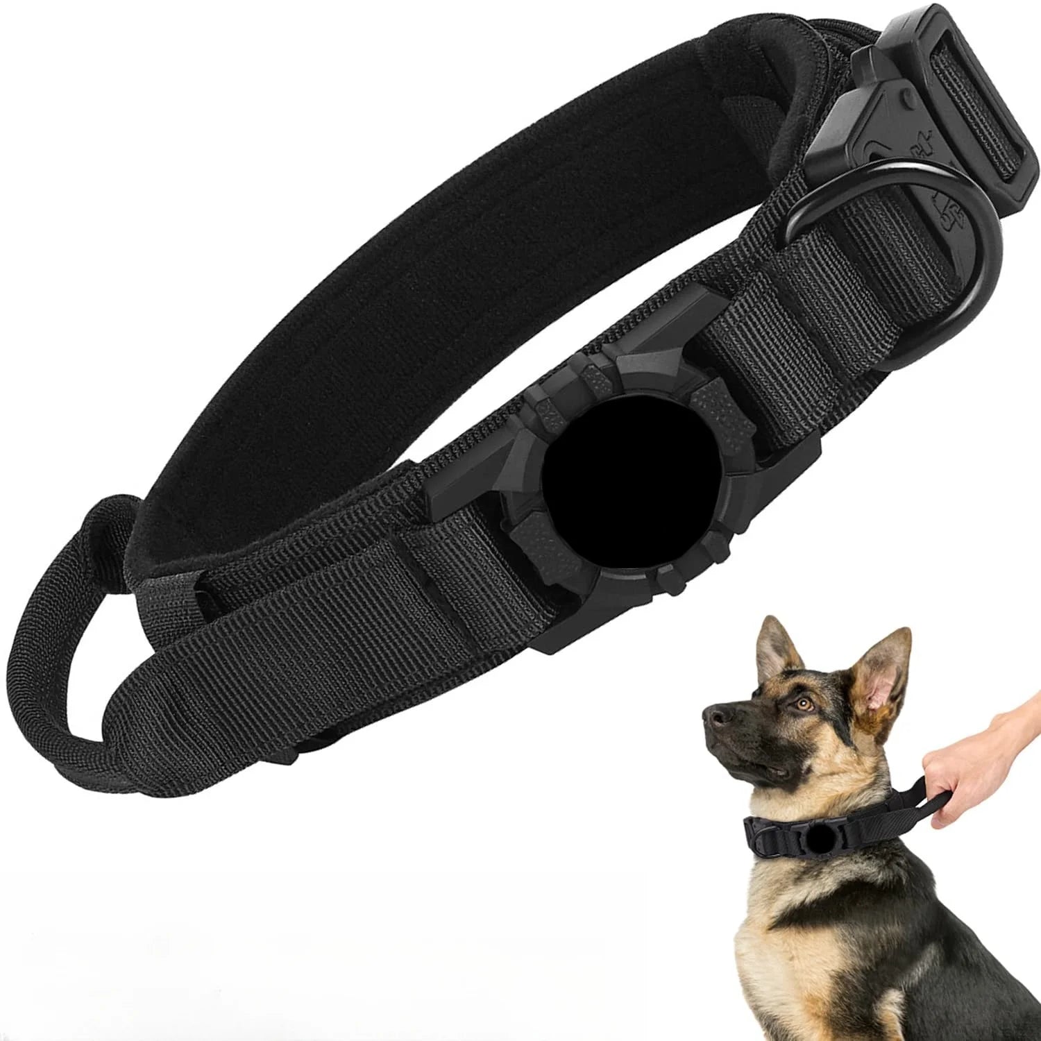 Heavy-Duty Nylon Adjustable Tactical Dog Collar