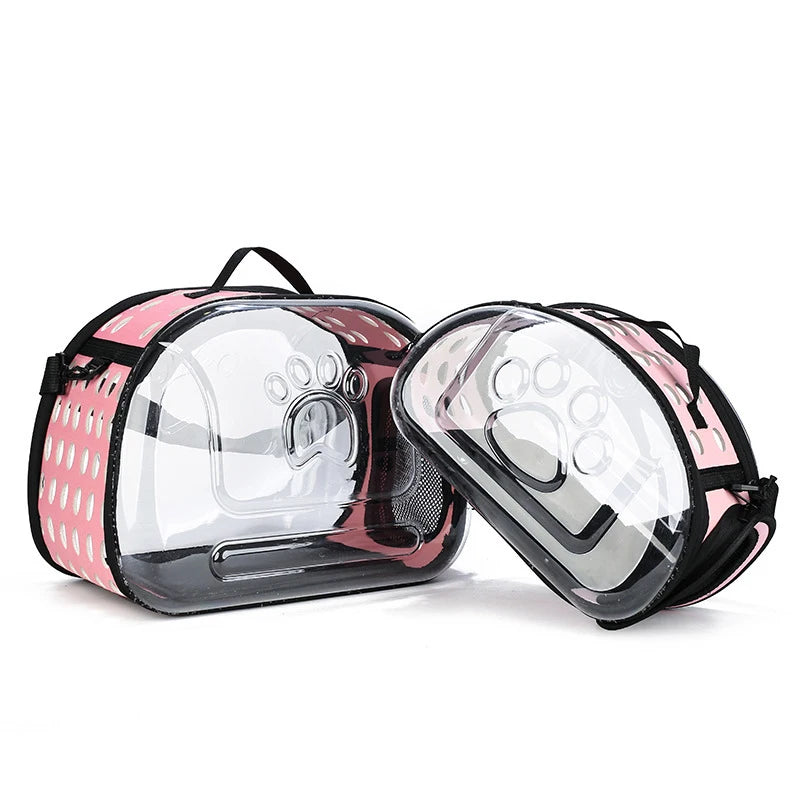 Portable Pet Carrier Backpack Breathable Travel Cage for Dogs & Cats