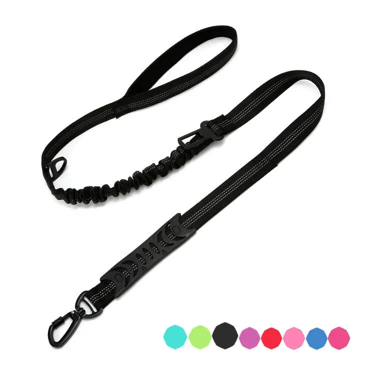 Multifunction Comfort Lead Double Handle Reflective Dog Leash