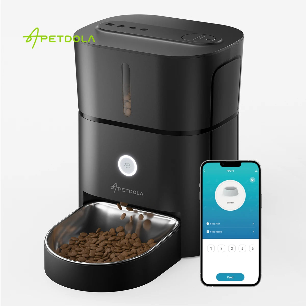Smart Cat Feeder WiFi Remote Control & Timed Dispenser for Pets