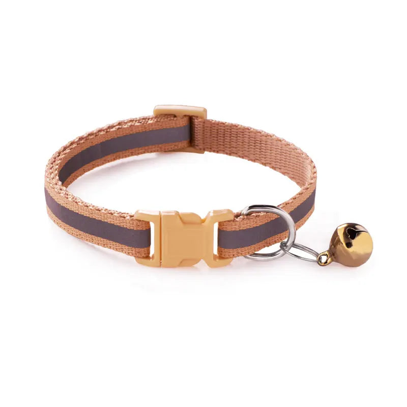 Safety Breakaway Buckle and Bell Reflective Cat Collar