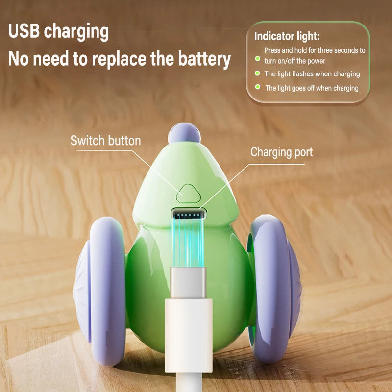 Electric Mouse Car Rechargeable Cat Toy with Obstacle Avoidance