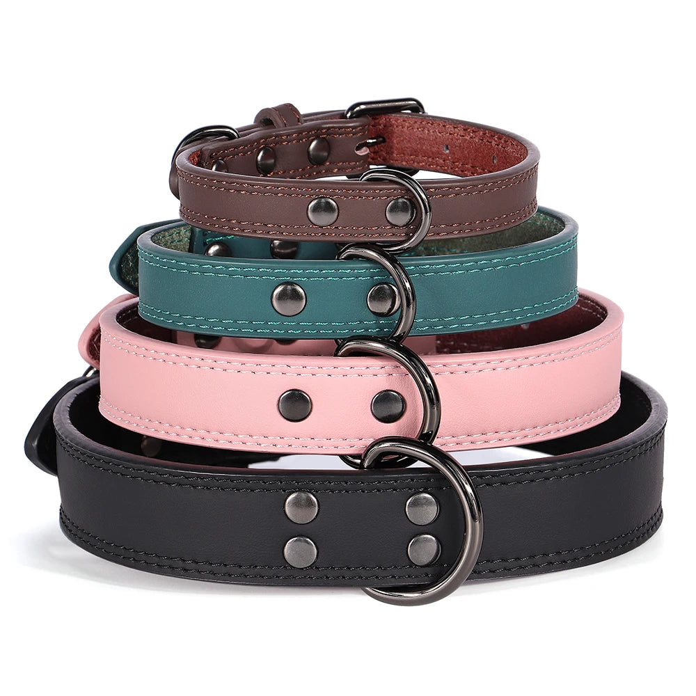 Soft & Durable Real Genuine Leather Dog Collar