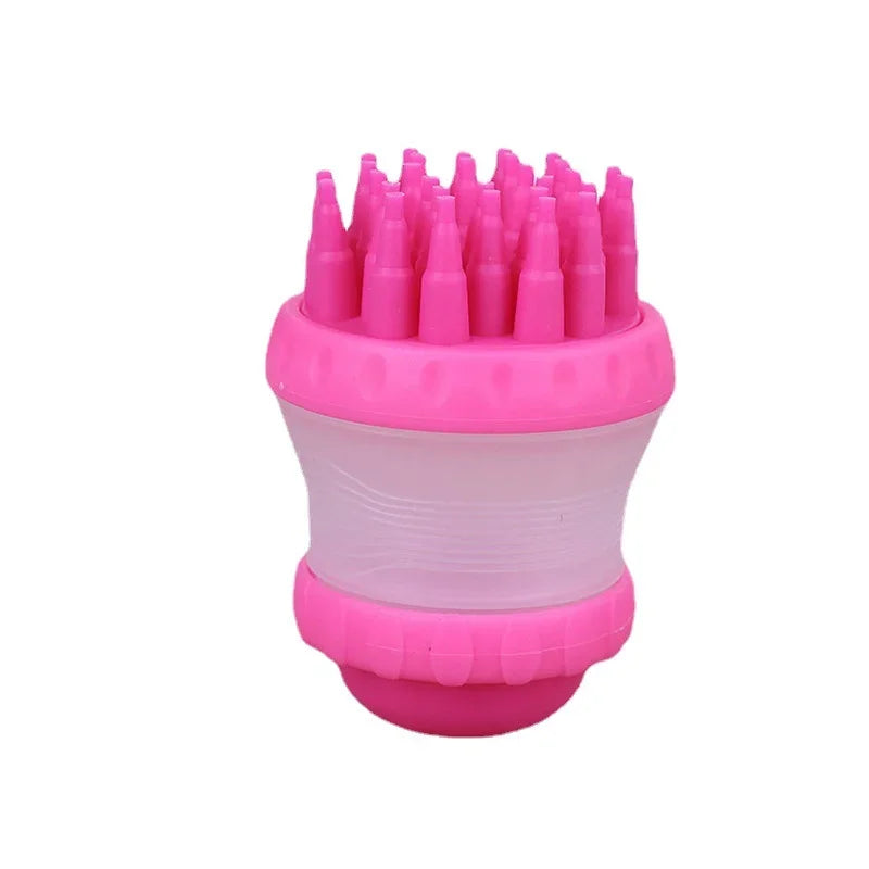 Pet Bath Massage Brush Soft Grooming Comb for Dogs & Cats