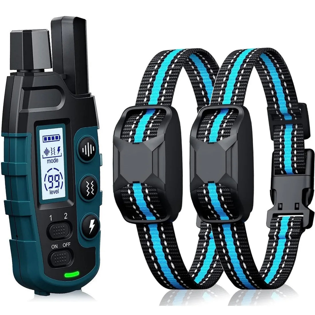 1000M Dog Training Collar – Waterproof, Shock/Vibration, for 2 Dogs