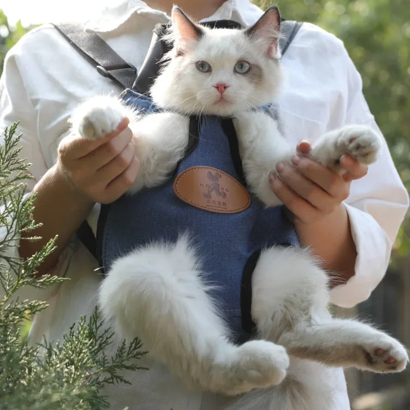Fashionable Pet Carrier Breathable Travel Backpack for Cats & Dogs