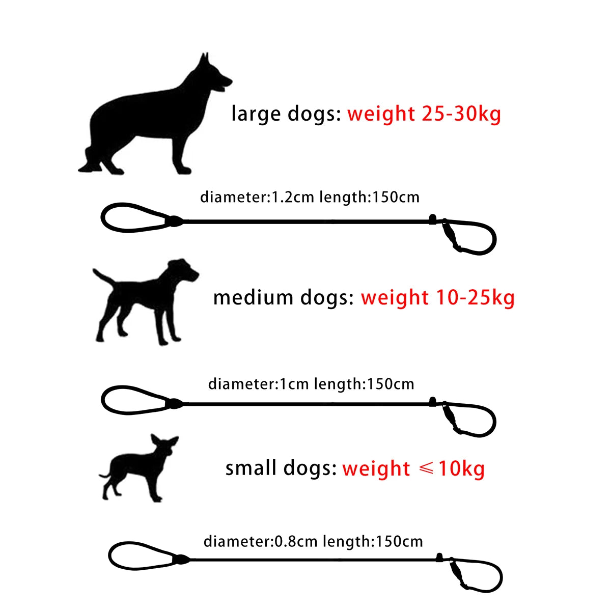 Durable Walking Lead Stylish Color-Matching Dog Leash