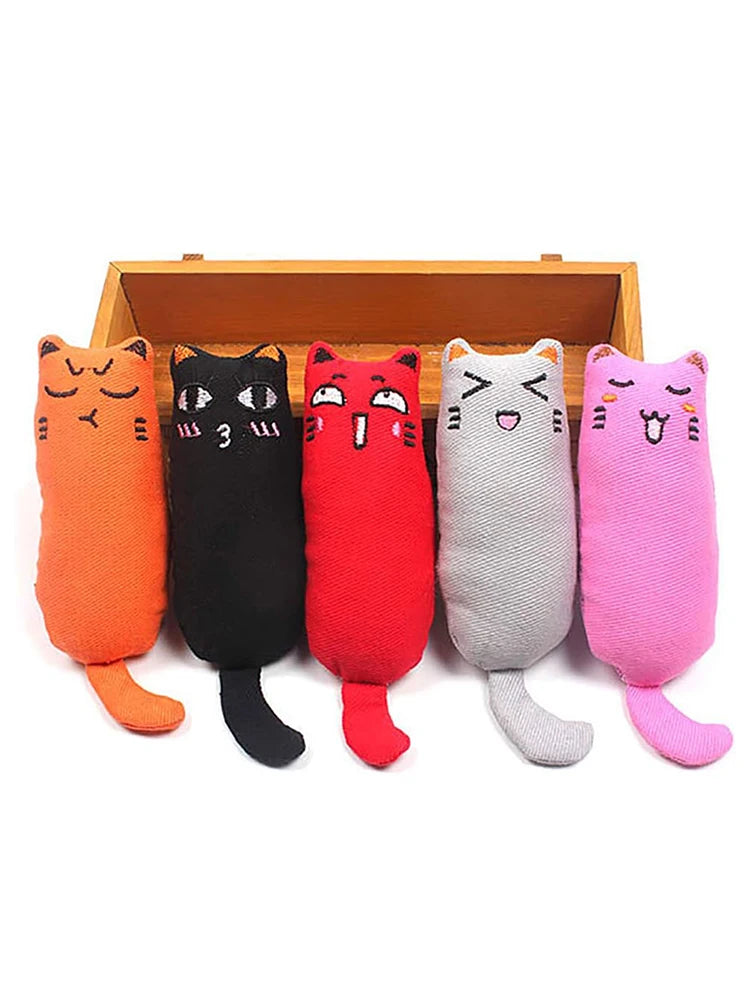 Funny Catnip Chew Toy Interactive Pillow for Kittens & Cats
