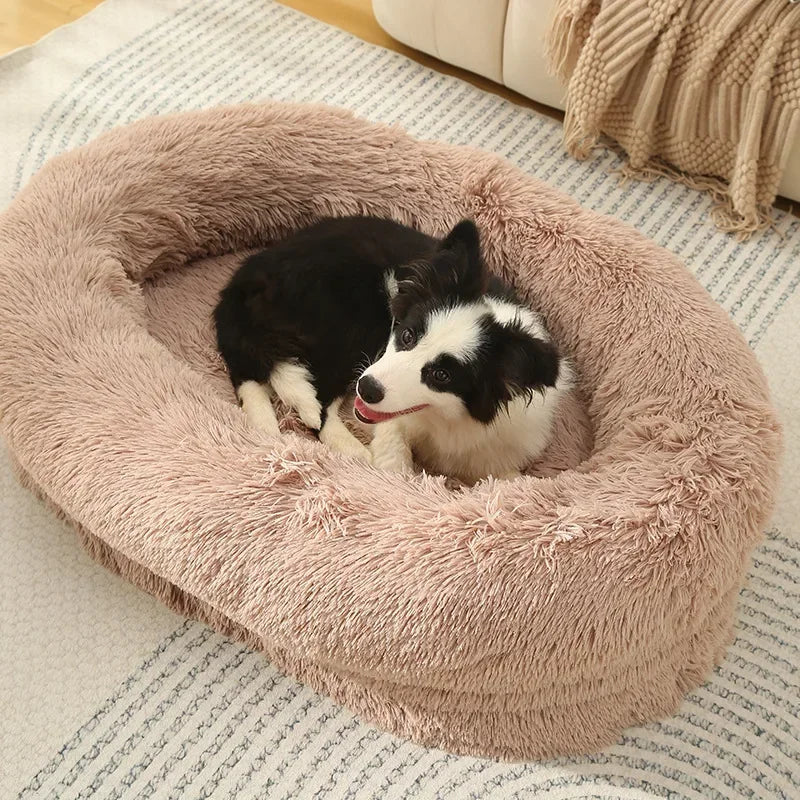 Ultra Soft, Washable Donut Cuddler Pet Bed