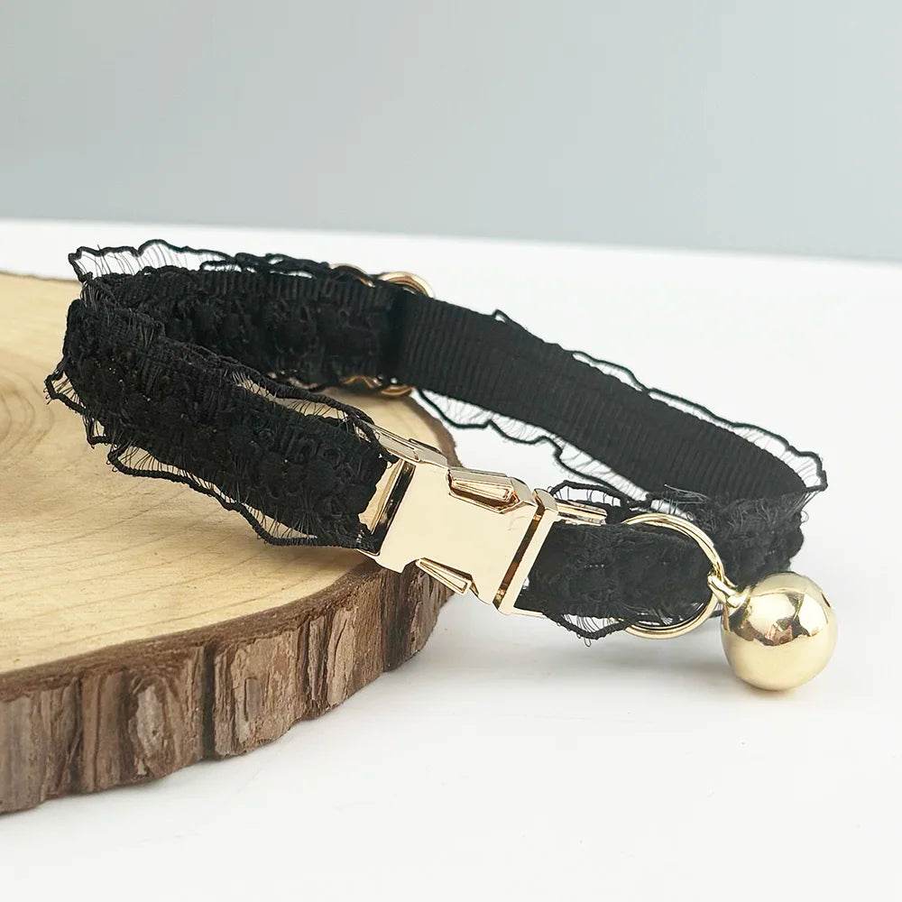 Adjustable Soft Personalized Lace Pet Collar